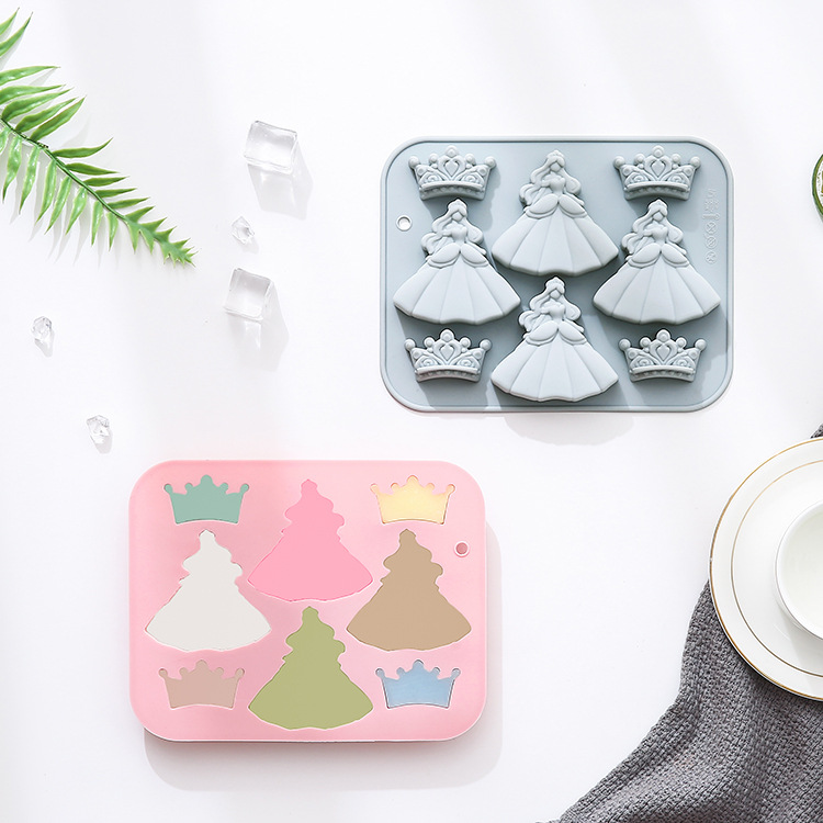 8-hole 3d Princess Dress Crown - огляд і ціна Bunny Cake Mold