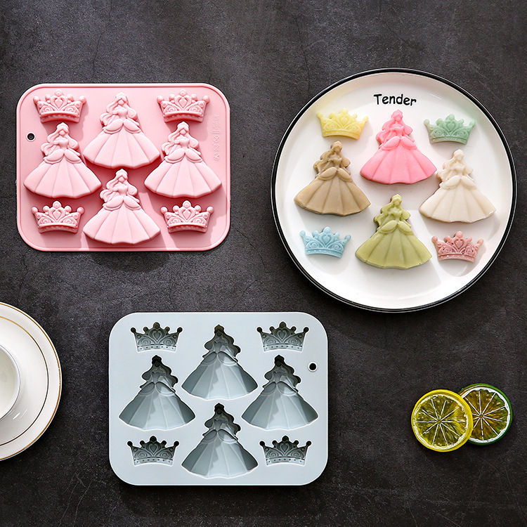 8-hole 3d Princess Dress Crown - огляд і ціна Bunny Cake Mold
