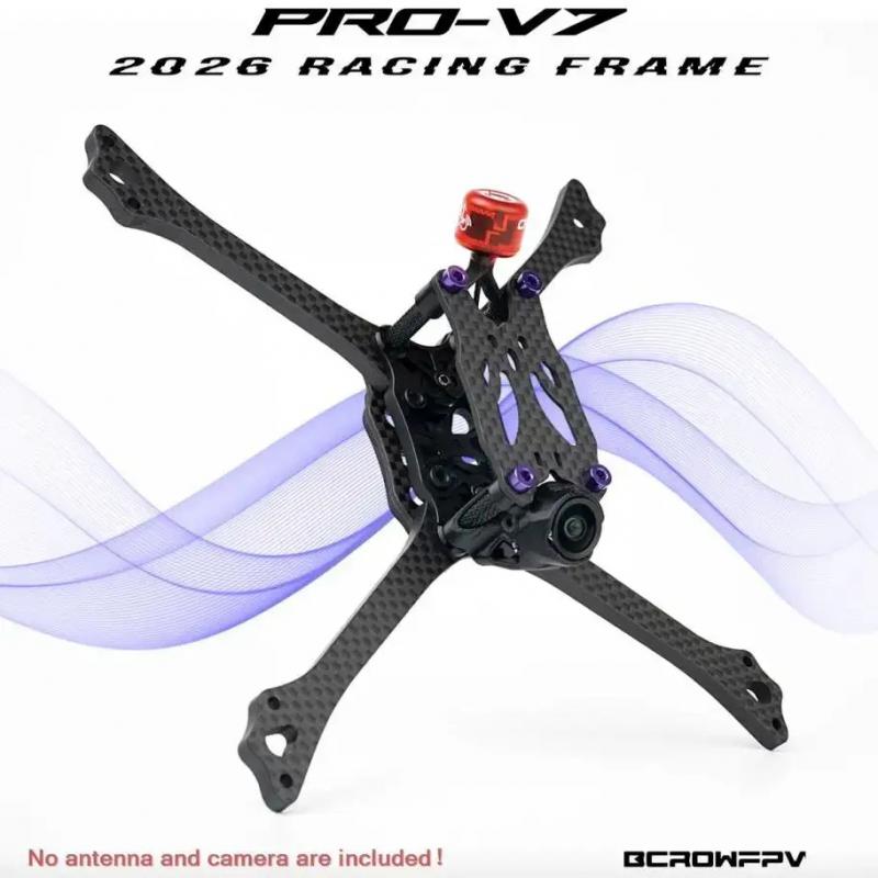 BCROWFPV PRO-V7 5-inch racing  - огляд і ціна Crepe Pan Carbon