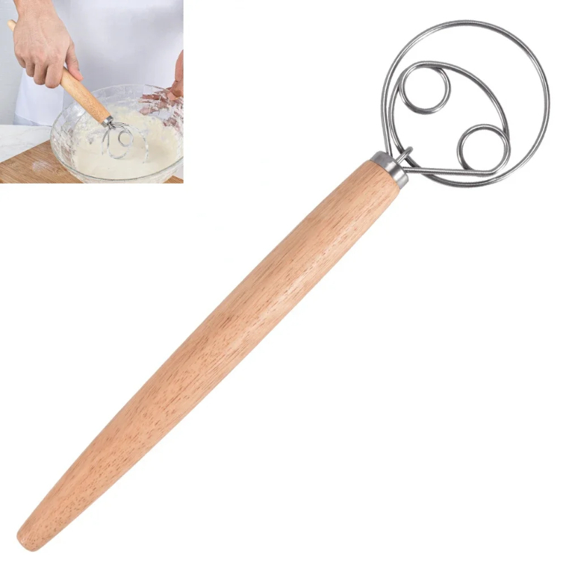 Large Hand Danish Dough Whisk  - огляд і ціна Danish Pancake Pan