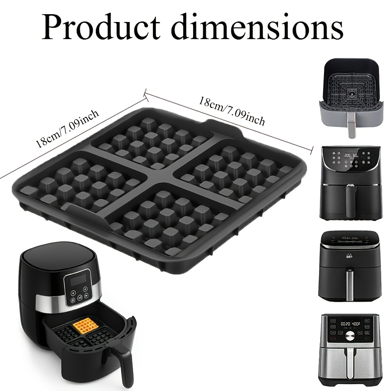 Square Waffle Mold, Non-Stick  - огляд і ціна Mini Pancake Griddle
