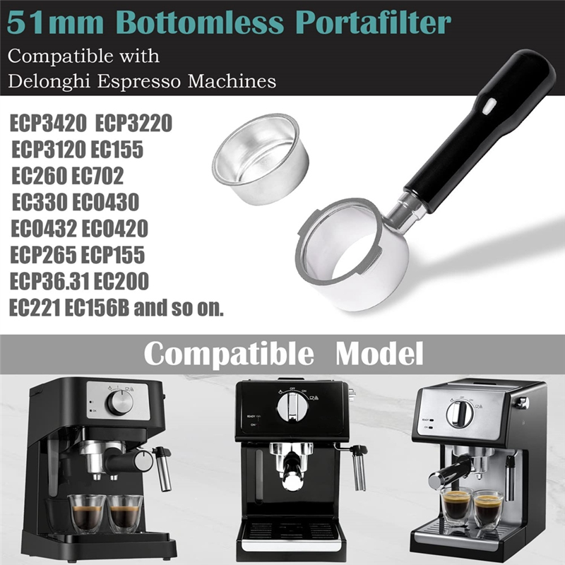 AA86 51Mm Bottomless Portafilt - огляд і ціна Delonghi Espresso Ecp3420