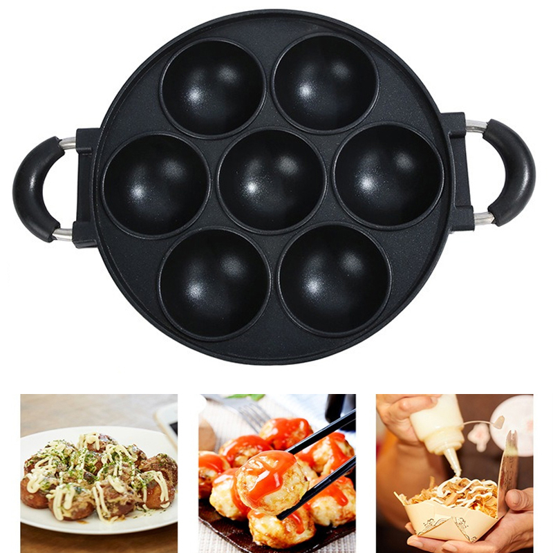 7 Hole Cake Cooking Pan Cast I - огляд і ціна Egg Waffle Pan