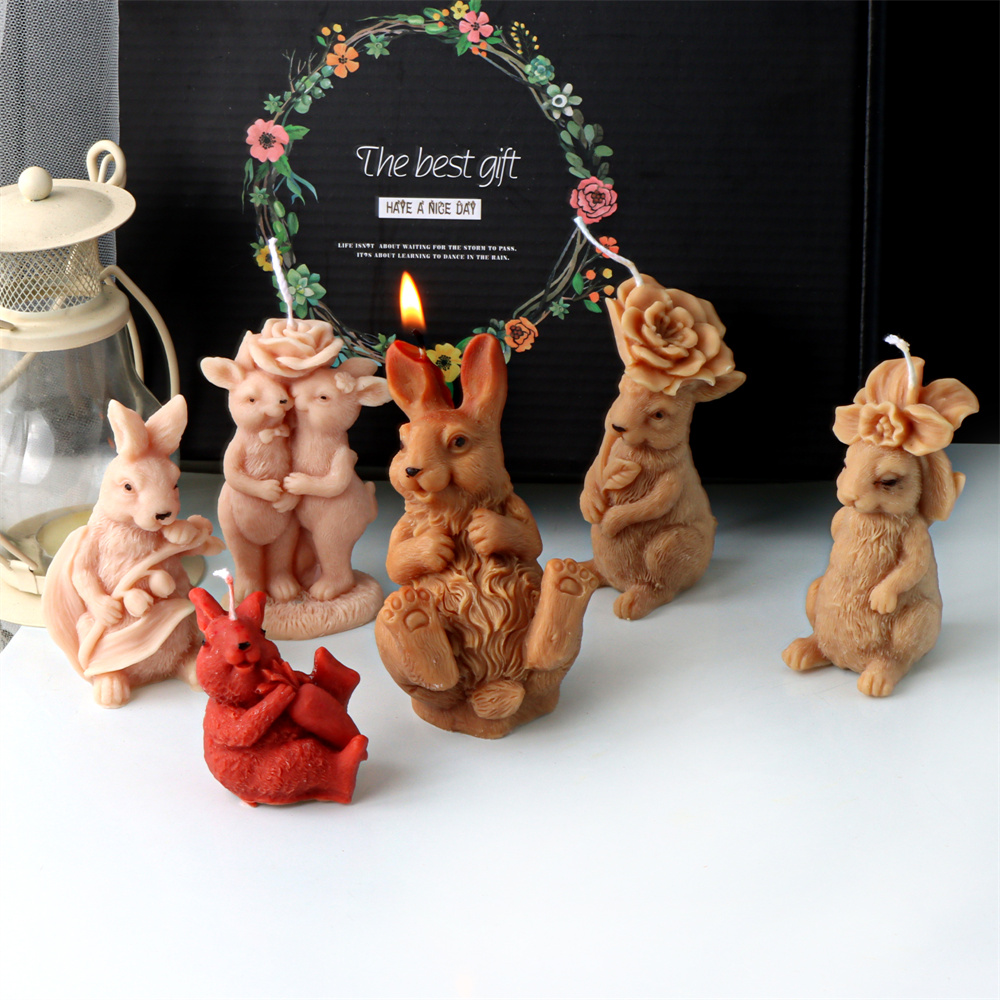 3D Flower Rabbit Candle Silico - огляд і ціна Bunny Cake Mold