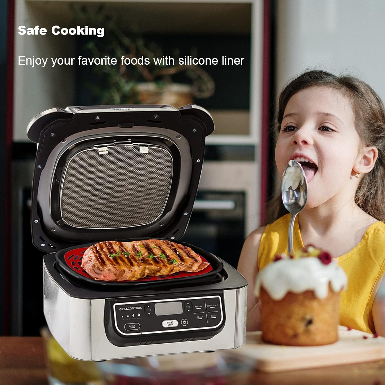 2 PC Reusable Silicone Liner S - огляд і ціна Ninja Air Fryer Af300