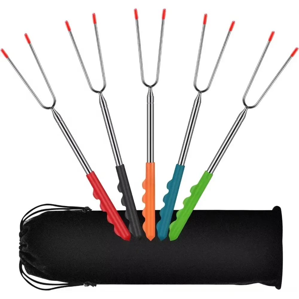 New BBQ Forks Telescopic  Barb - огляд і ціна Corn Dog Stick